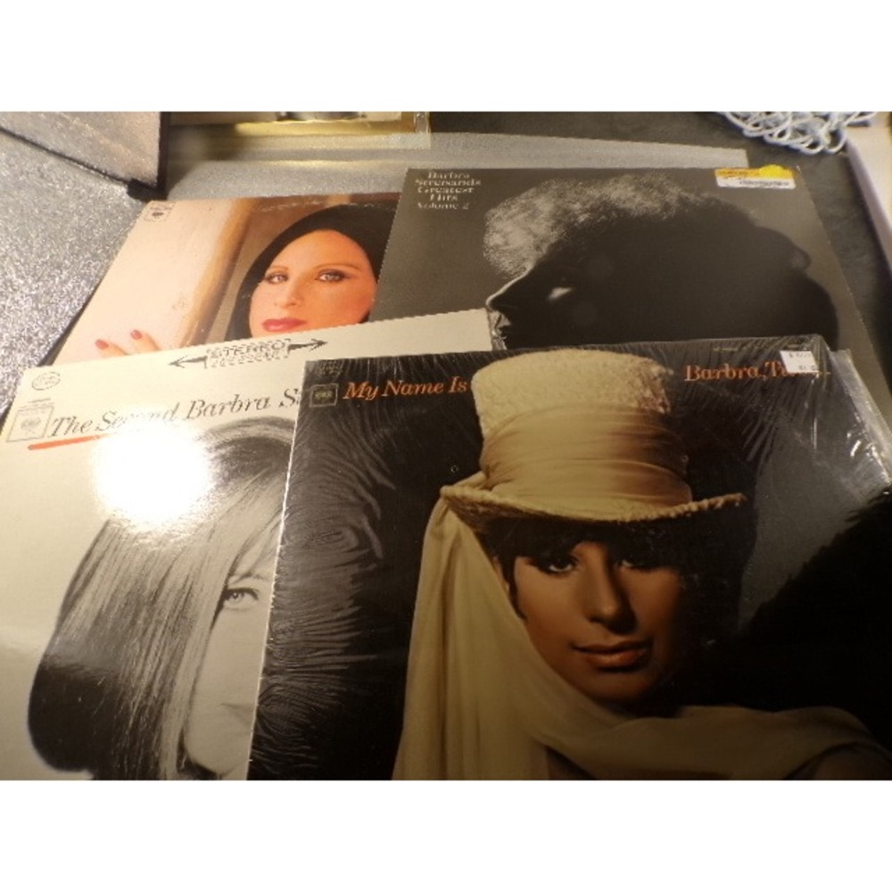 Lot of 4 Barbra Streisand Vinyl Record My Name Is Barbra Two Greatest Hits Vol 2